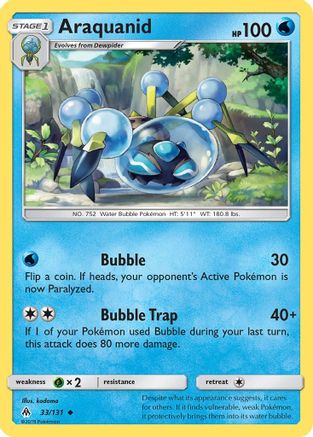 Araquanid 033  SM  Forbidden Light