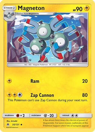 Magneton 035/131  - Reverse Holofoil SM  Forbidden Light