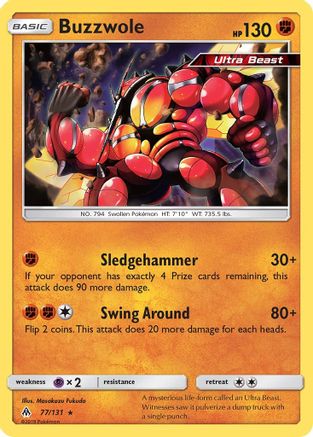 Buzzwole 077/131  SM  Forbidden Light