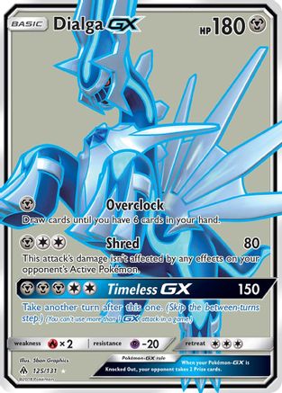 Dialga GX (Full Art) 125  - Holofoil SM  Forbidden Light