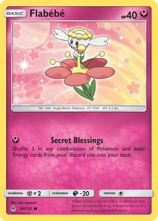 Flabebe (84) (84) 084/131  - Reverse Holofoil SM  Forbidden Light