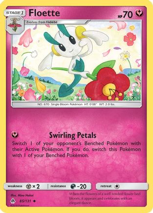 Floette 085/131  - Reverse Holofoil SM  Forbidden Light