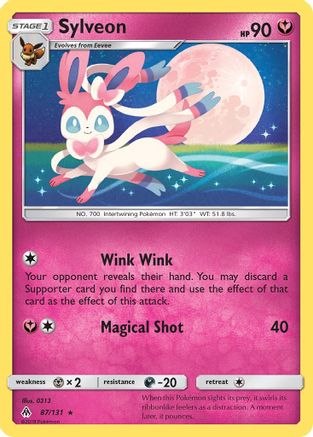 Sylveon 087/131  - Reverse Holofoil SM  Forbidden Light