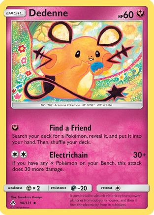 Dedenne 088/131  SM  Forbidden Light
