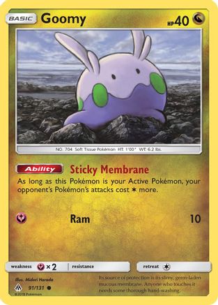Goomy (91) (91) 091/131  - Reverse Holofoil SM  Forbidden Light