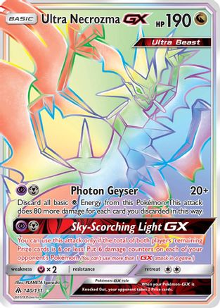 Ultra Necrozma GX (Secret) 140  - Holofoil SM  Forbidden Light