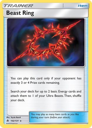 Beast Ring 102/131  SM  Forbidden Light