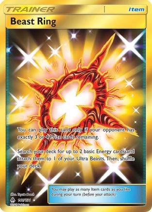 Beast Ring (Secret) 141  - Holofoil SM  Forbidden Light