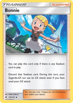 Bonnie 103  - Reverse Holofoil SM  Forbidden Light