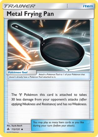 Metal Frying Pan 112/131  - Reverse Holofoil SM  Forbidden Light
