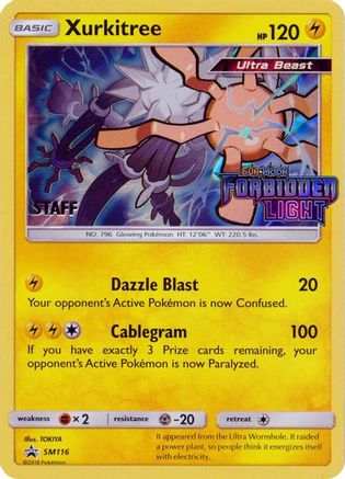 Xurkitree (Prerelease) [Staff] SM116  - Holofoil SM Promos