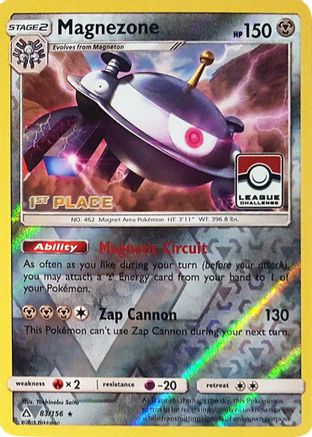 Magnezone (League Challenge) [1st Place] 083/156  - Reverse Holofoil League & Championship Cards