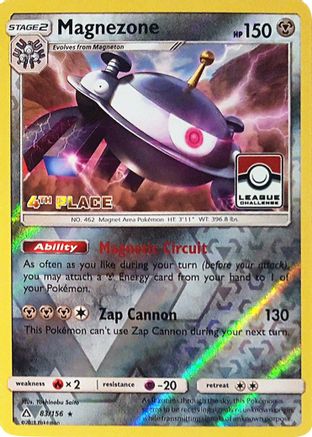 Magnezone - 83/156 (League Challenge) [4th Place]/156  - Reverse Holofoil League & Championship Cards