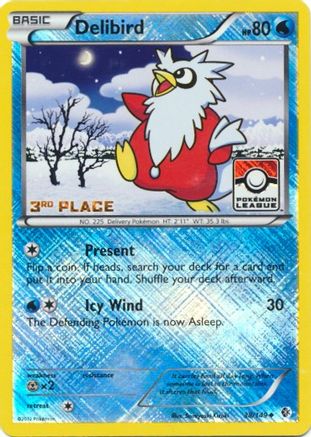 Delibird (Pokemon League) [3rd Place] 038/149  - Reverse Holofoil League & Championship Cards