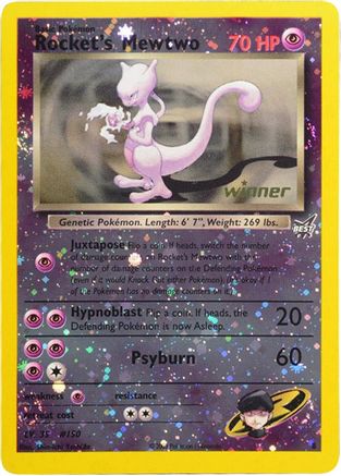 Rocket's Mewtwo 008  - Reverse Holofoil Best of Promos