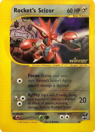 Rocket's Scizor 004  Best of Promos