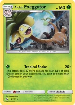 Alolan Exeggutor (SM Forbidden Light) 002/131  - Holofoil Deck Exclusives