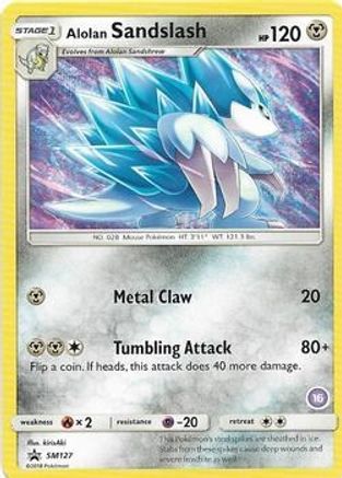 Alolan Sandslash (16) SM127  SM Trainer Kit Alolan Sandslash & Alolan Ninetales