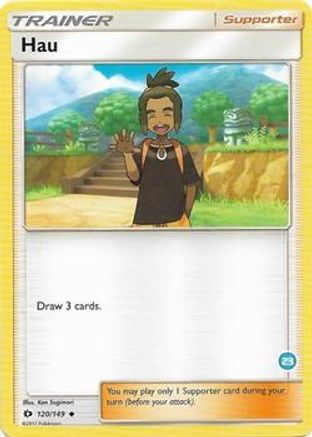 Hau (23) (Alolan Ninetales Half-Deck) 120  SM Trainer Kit Alolan Sandslash & Alolan Ninetales