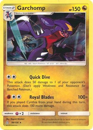 Garchomp (Cracked Ice Holo) 099/156  - Holofoil Deck Exclusives