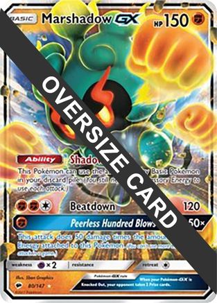 Marshadow GX 080/147  - Holofoil Jumbo Cards