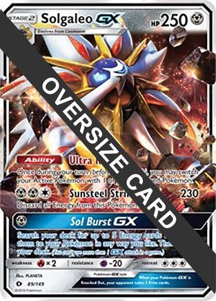 Solgaleo GX 089/149  - Holofoil Jumbo Cards