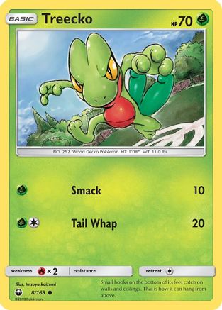 Treecko (8) (8) 008/168  - Reverse Holofoil SM  Celestial Storm