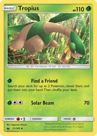 Tropius 021  SM  Celestial Storm