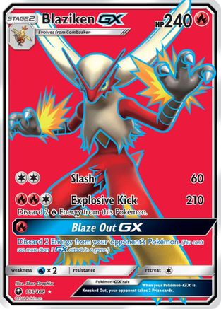 Blaziken GX (Full Art) 153  - Holofoil SM  Celestial Storm
