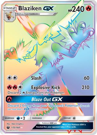 Blaziken GX (Secret) 170  - Holofoil SM  Celestial Storm