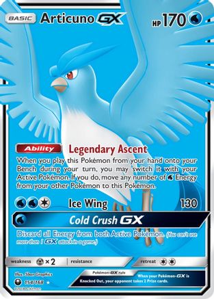 Articuno GX (Full Art) 154  - Holofoil SM  Celestial Storm