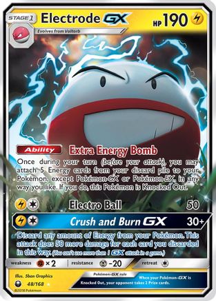 Electrode GX 048/168  - Holofoil SM  Celestial Storm