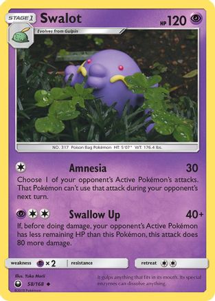 Swalot 058/168  SM  Celestial Storm