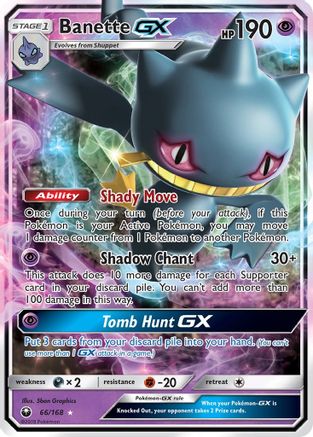 Banette GX 066/168  - Holofoil SM  Celestial Storm