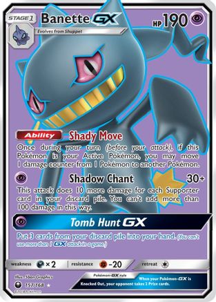 Banette GX (Full Art) 157  - Holofoil SM  Celestial Storm