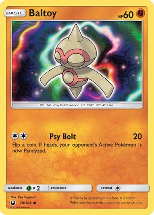 Baltoy 078  SM  Celestial Storm
