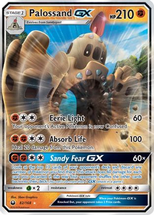 Palossand GX 082  - Holofoil SM  Celestial Storm