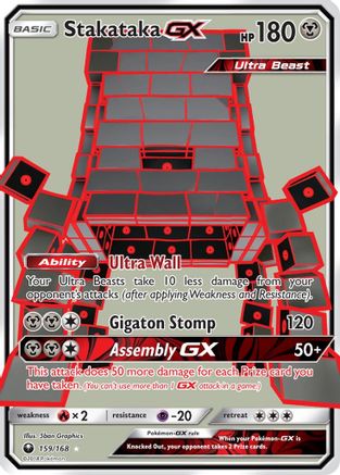 Stakataka GX (Full Art) 159  - Holofoil SM  Celestial Storm