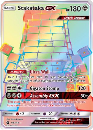Stakataka GX (Secret) 176  - Holofoil SM  Celestial Storm