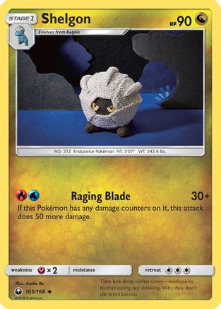 Shelgon 105/168  SM  Celestial Storm