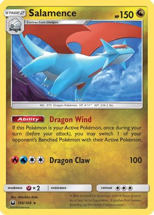 Salamence 106/168  - Holofoil SM  Celestial Storm