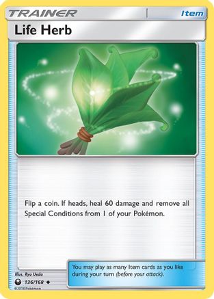 Life Herb 136  - Reverse Holofoil SM  Celestial Storm