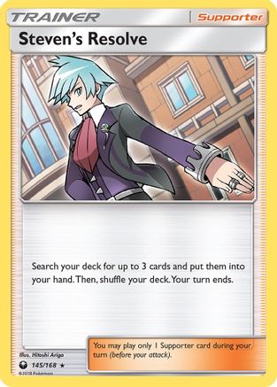 Steven's Resolve 145/168  - Holofoil SM  Celestial Storm