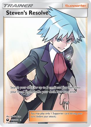 Steven's Resolve (Full Art) 165  - Holofoil SM  Celestial Storm