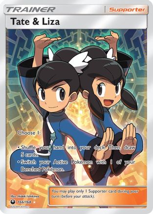 Tate & Liza (Full Art) 166  - Holofoil SM  Celestial Storm