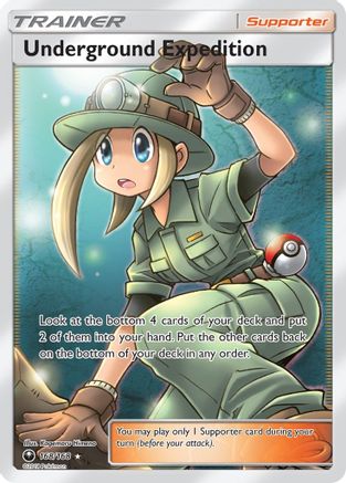 Underground Expedition (Full Art) 168  - Holofoil SM  Celestial Storm