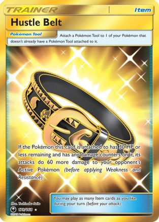 Hustle Belt (Secret) 179  - Holofoil SM  Celestial Storm