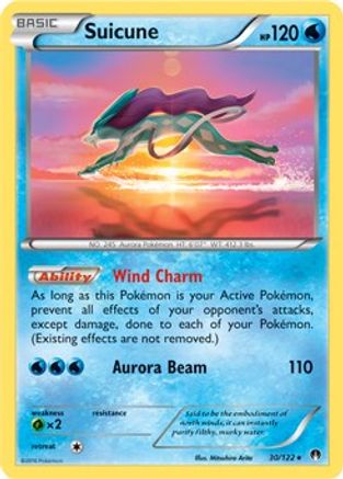 Suicune (Cosmos Holo) 030/122  - Holofoil Blister Exclusives