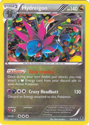 Hydreigon (Cosmos Holo) 074/119  - Holofoil Blister Exclusives
