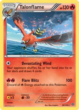 Talonflame (Cosmos Holo) 028/146  - Holofoil Blister Exclusives